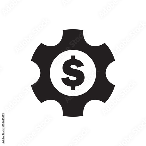 dollar gear icon.