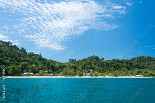 Ngai island view with sky and sea