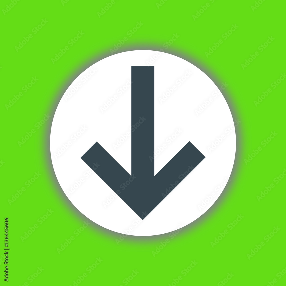 Down arrow icon vector Down arrow icon vector