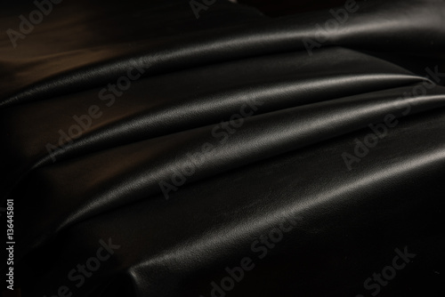 dark leather texture background close up macro