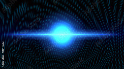 Vector infinite abstract space background. Futuristic style card