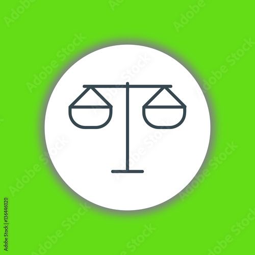 Scales icon vector