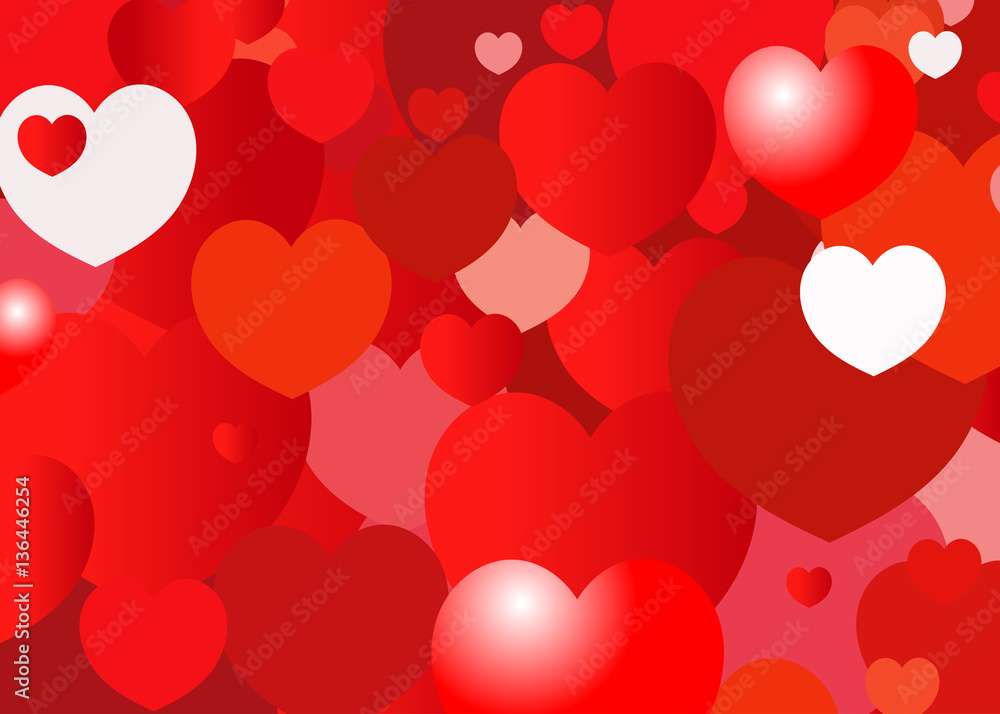 Valentine's day.  heart background. love and romantic