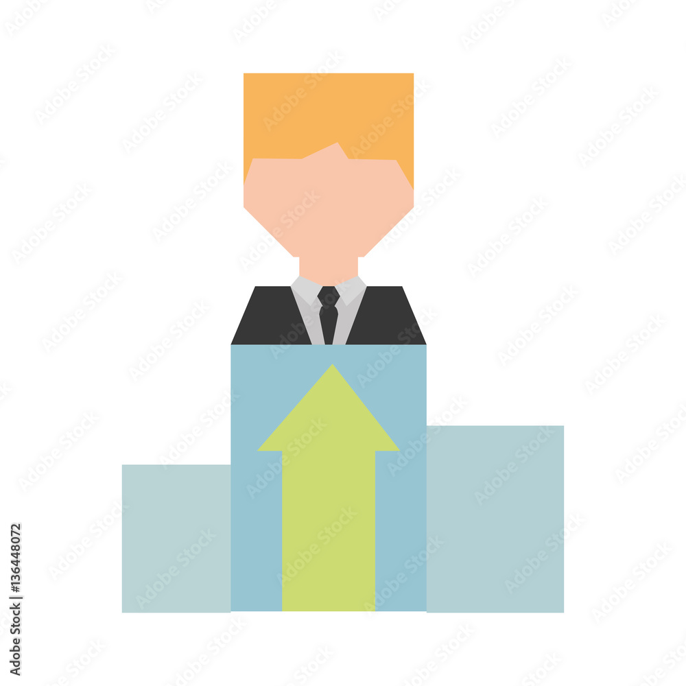businessman work related icon image, vector illustration businessman work related icon image, vector illustration