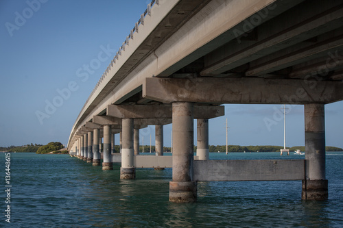 Bridges in Islamorada, in the Florida Keys, USA