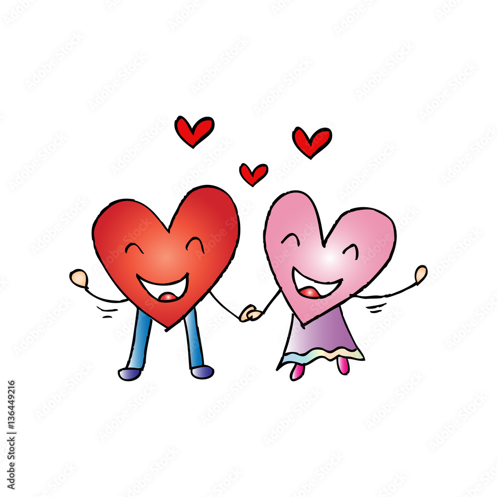 Hearts couple 