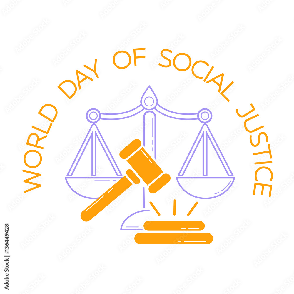 Greeting card  World Day of Social Justice