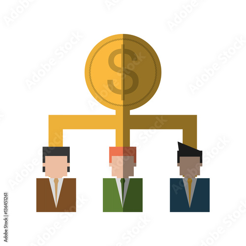 Business hierarchy related icon image, vector illustration design