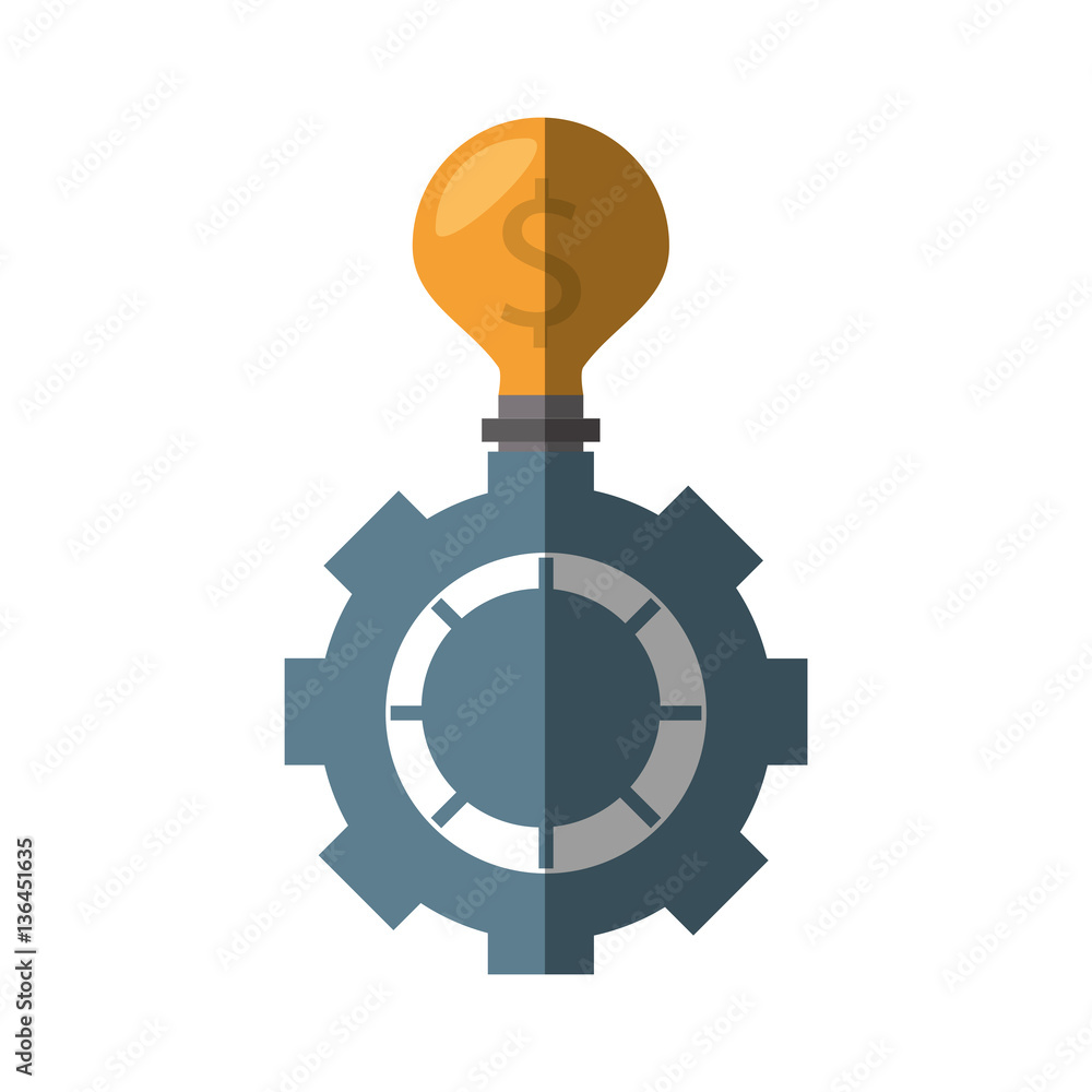 gear bulb icon image, vector illustration design gear bulb icon image, vector illustration design