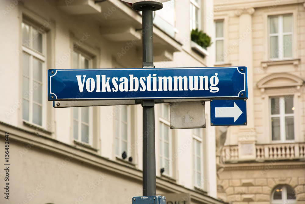 Schild 192 - Volksabstimmung Schild 192 - Volksabstimmung