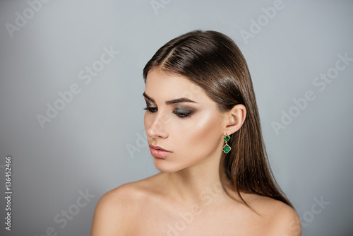 Portrait of beautiful sensual girl