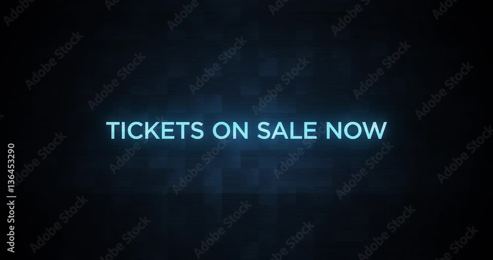 Digital Glitching Movie Credit Text Tickets on Sale Now Digital Glitching Movie Credit Text Tickets on Sale Now