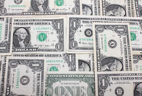 Money background from dollars usa. Business concept