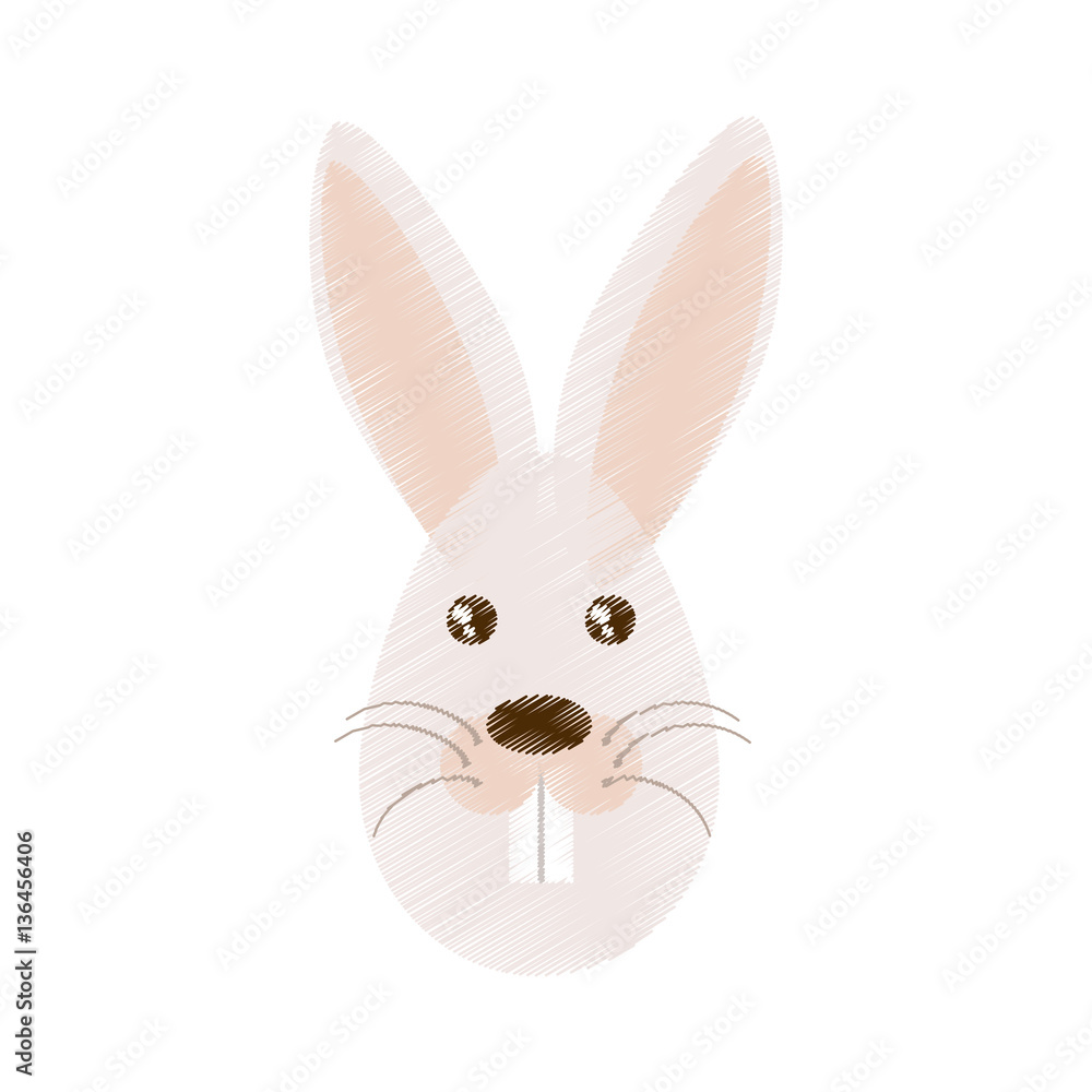 Obraz premium Easter rabbit icon image design, vector illustration