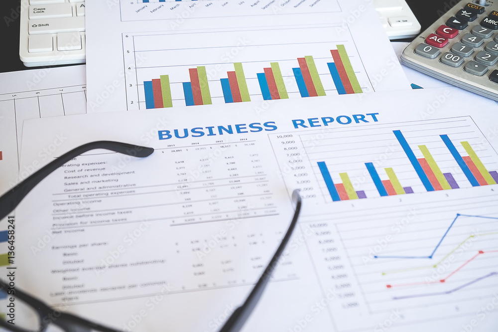 Showing business and financial report. Accounting Showing business and financial report. Accounting