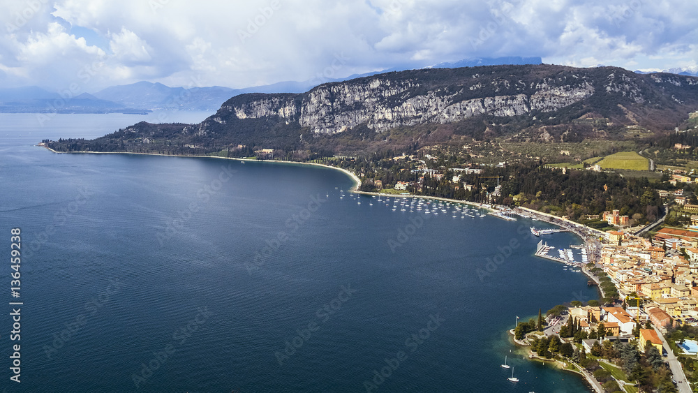 Bucht von Garda am Gardasee mit Punto San Vigilio