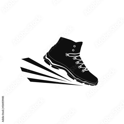 one casual winter shoe, vector, illustration,