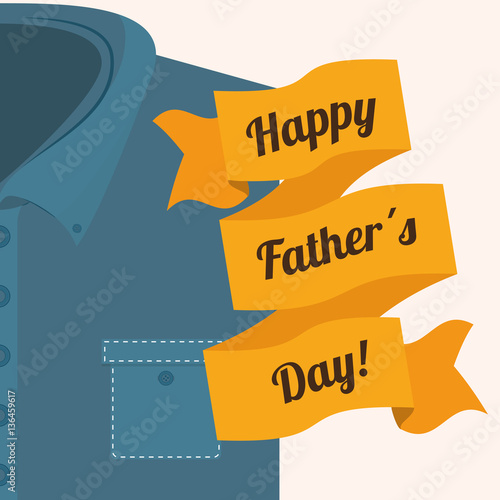 happy father day card icon image, vector illustration