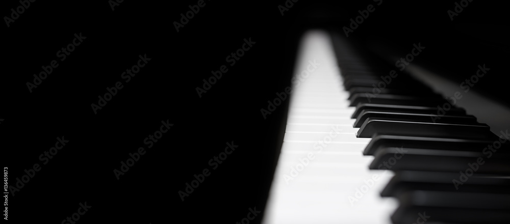 Fototapeta Fortepian i klawiatura fortepianu
