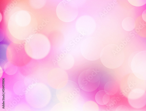 Pink romantic blurred light illustration background.