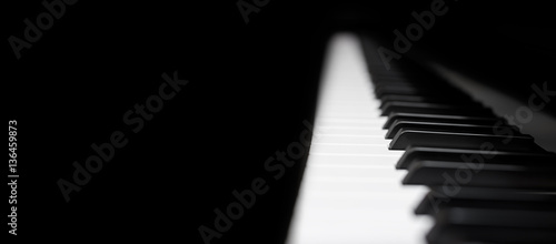 Fotografia Piano and Piano keyboard