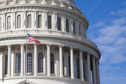 Dome of Capitol Washington DC in close up