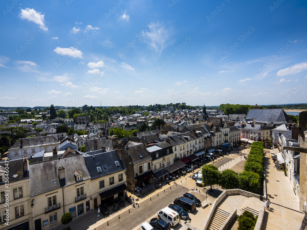 Frankreich,  Amboise sur Loire, Departement Indre-et-Loire,  Blick auf die Altstadt von Amboise