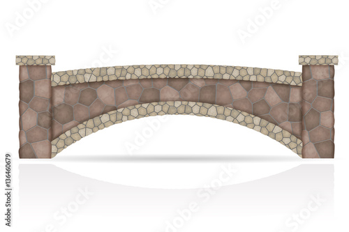 stone bridge stock vector illustration