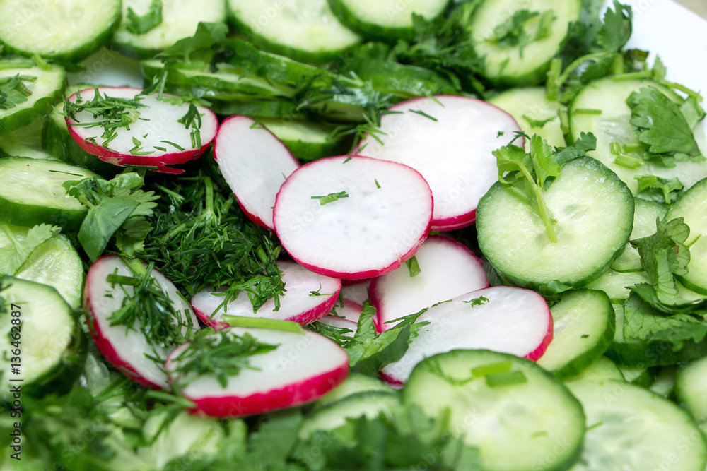 salad of fresh vegetables salad of fresh vegetables