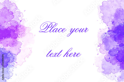 Vector bright watercolor template  