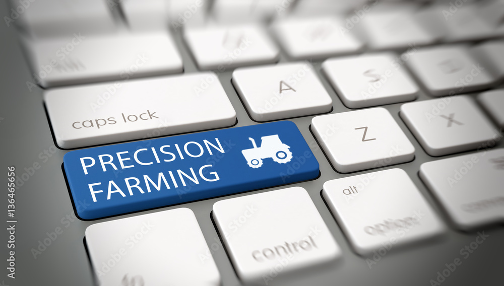 Precision Farming button key on computer keyboard Precision Farming button key on computer keyboard