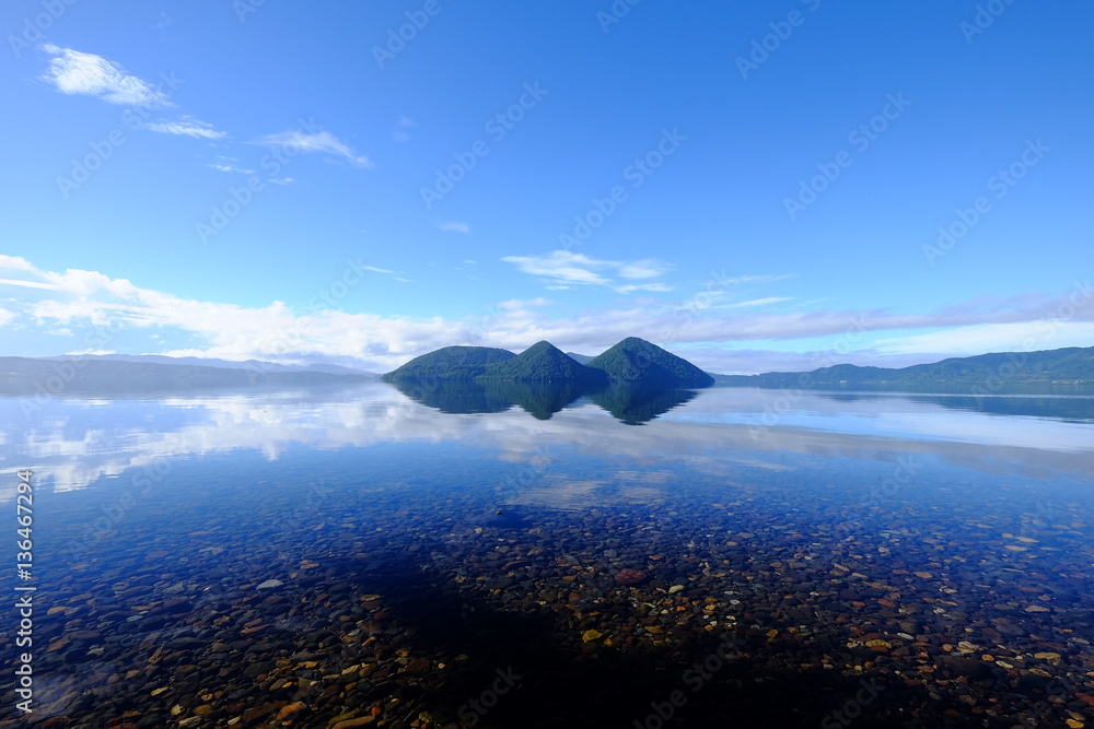 晴天の洞爺湖 晴天の洞爺湖