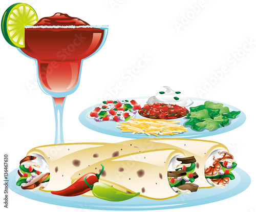 Mixed fajita meal