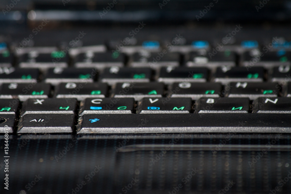 Close up of keyboard Close up of keyboard