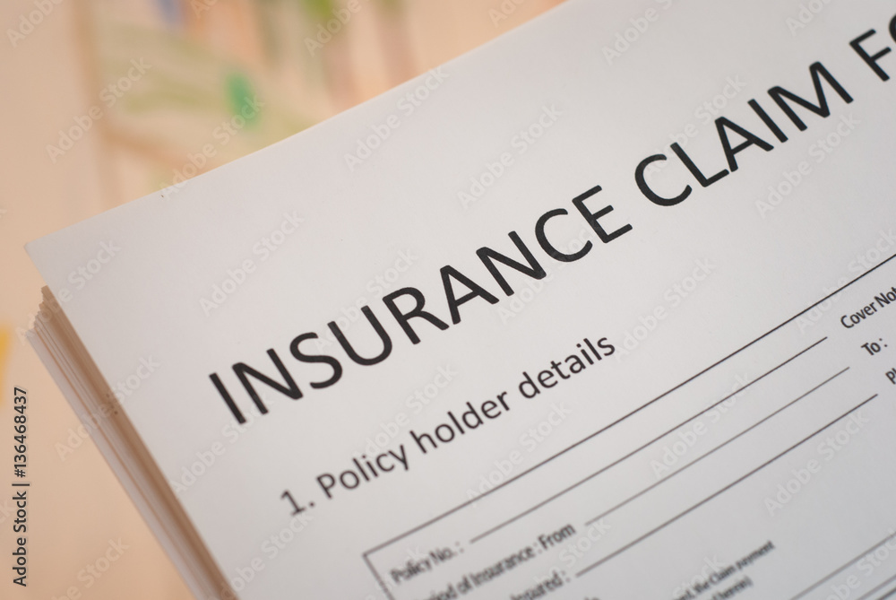 Obraz premium insurance claim form