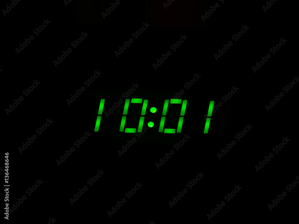 Digital clock display