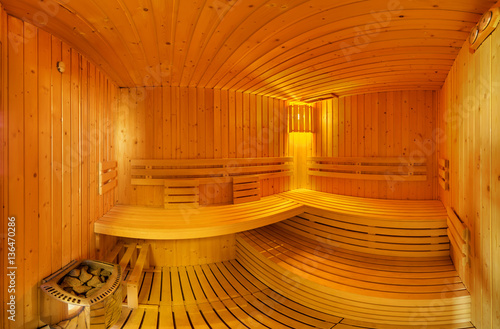The large wooden luxury sauna SPA