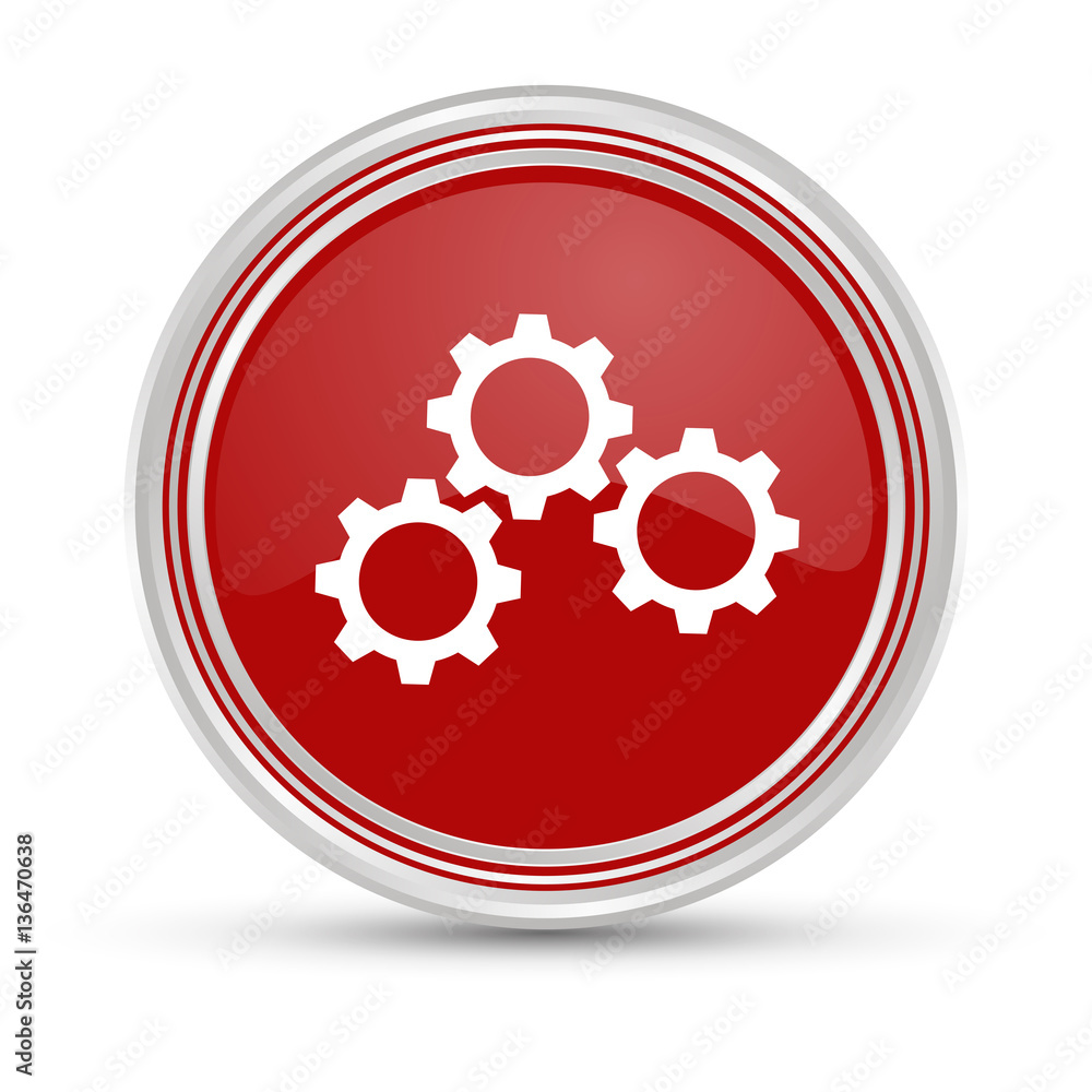 Roter Button - Zahnräder - Einstellungen Roter Button - Zahnräder - Einstellungen
