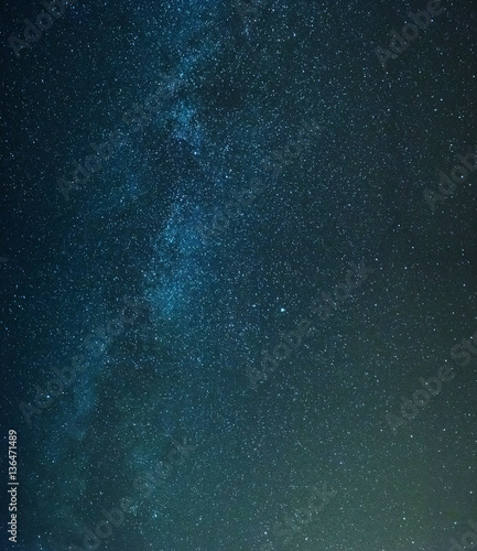night sky covered with stars and milky way