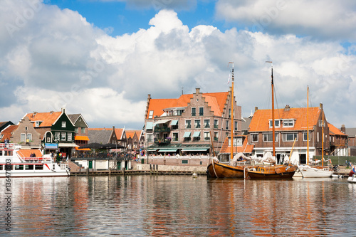 Touristic village of Volendam in Norht Holland, The Netherlands photo