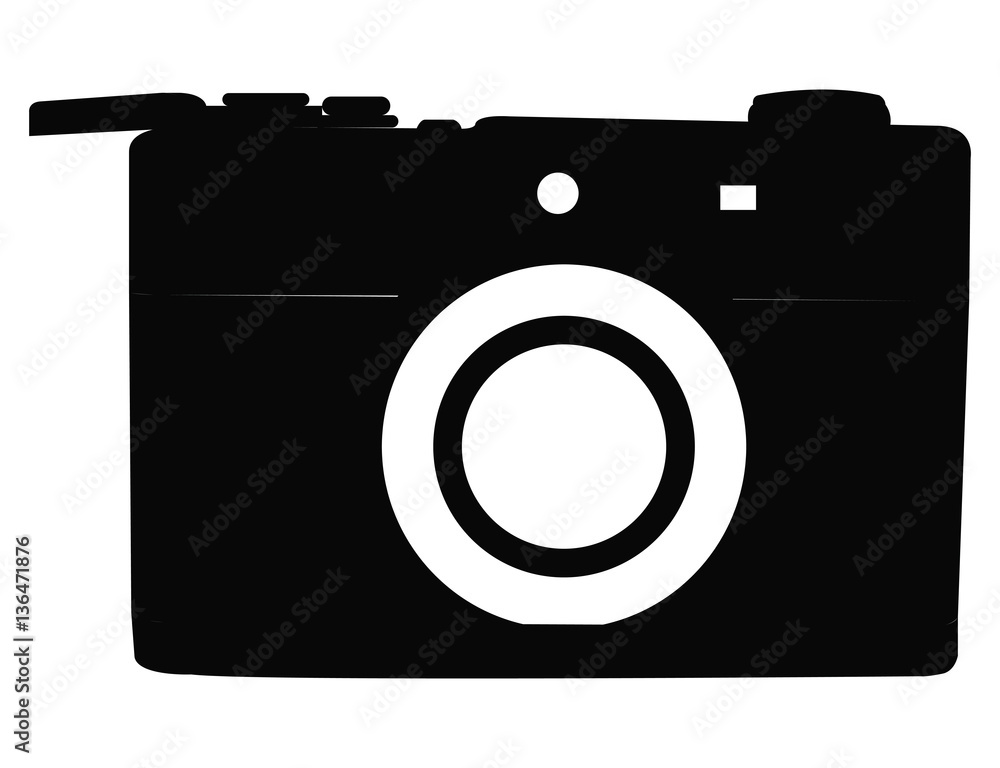 Isolated retro camera icon on a white background, Vector illustration Isolated retro camera icon on a white background, Vector illustration