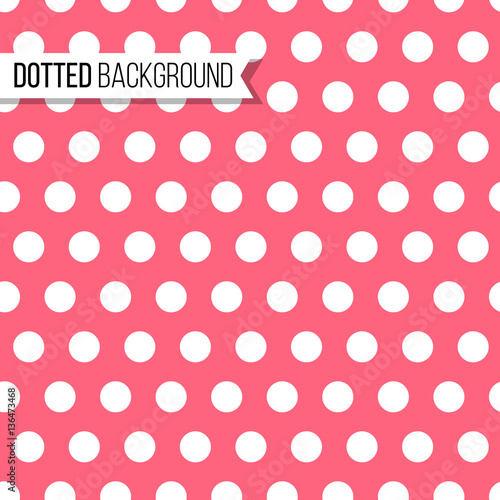 Polka dot seamless pattern. Vector illustration. Texture design for background