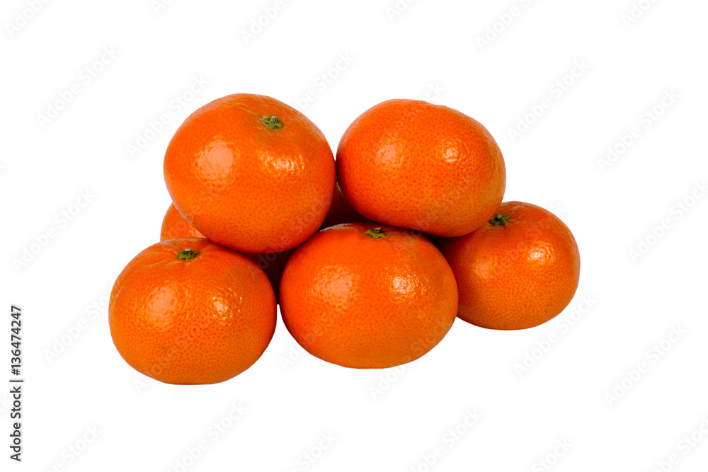 Group closeup of ripe tangerines on a white background. Clementine. Citrus. Fresh fruit. Diet. The orange fruit. Colorful food and drink, even the concept of life. isolated Group closeup of ripe tangerines on a white background. Clementine. Citrus. Fresh fruit. Diet. The orange fruit. Colorful food and drink, even the concept of life. isolated