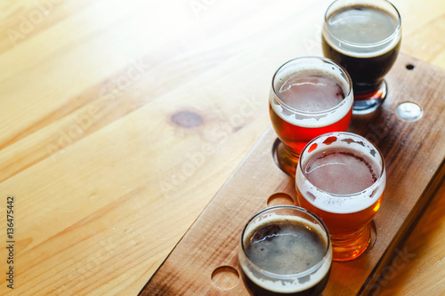 Craft beer flight