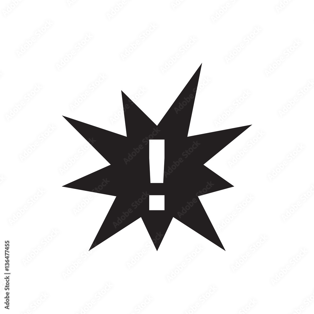 exclamation icon illustration exclamation icon illustration