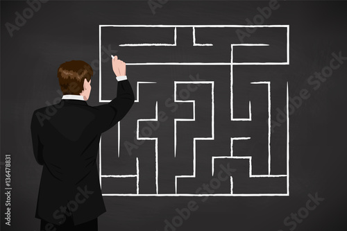 business - finding solution of maze