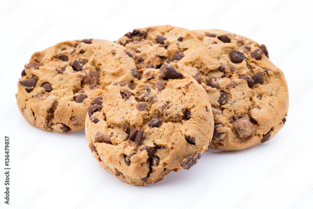 Cookies nuts on the isolated on white background. Cookies nuts on the isolated on white background.