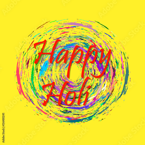 Vector abstract background Holi spring festival