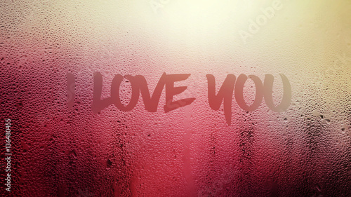 Recognition in love on the steamy glass.