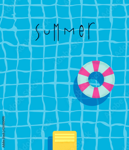 Poster summer pool